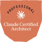 Claude Certified Architect – Professional badge issued by Anthropic